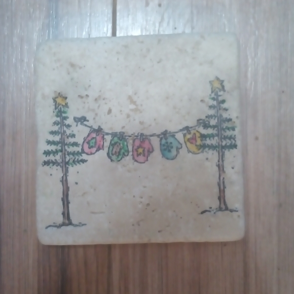 Two Ceramic Coasters - Picture 2 of 4